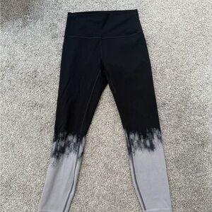 lululemon athletica Black and Purple/gray Ombre Leggings